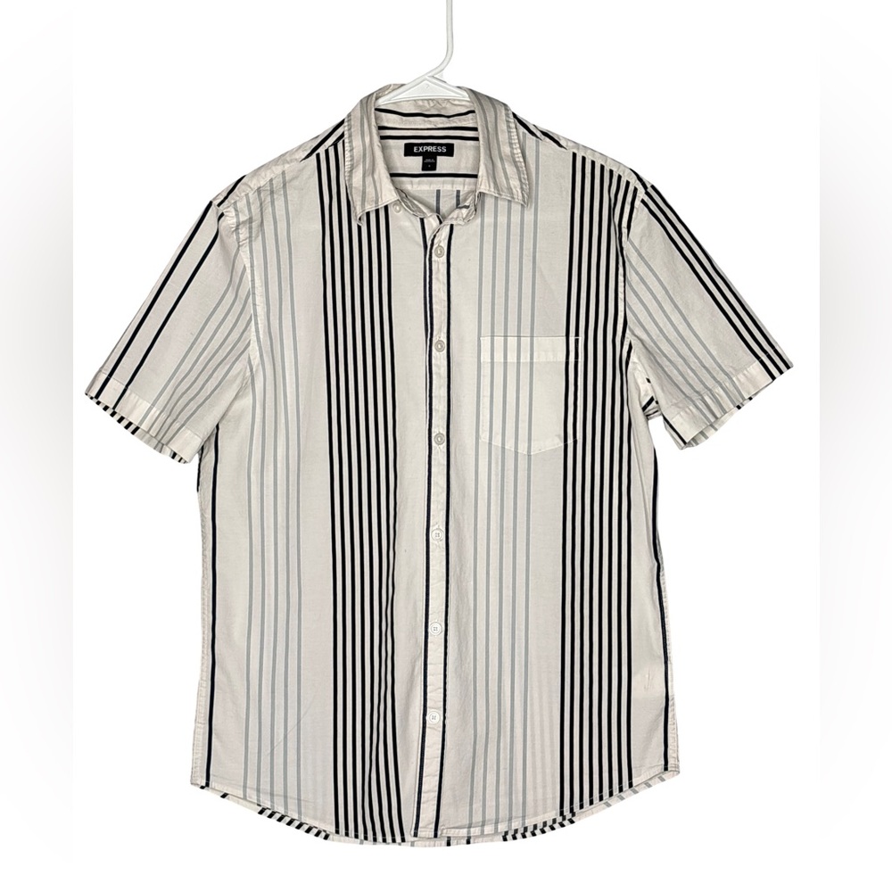 Express Men's Striped Casual Shirt, Sz S